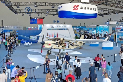 珠海亚洲通用航空展展会现场图片