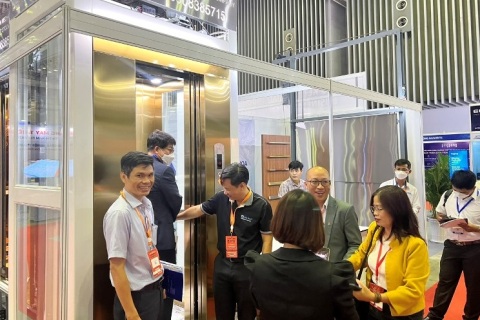 越南胡志明电梯展览会展会现场图片