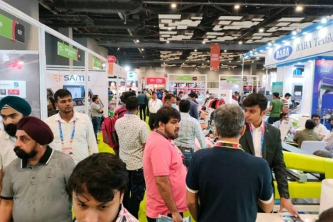 印度新德里纺织工业展览会展会现场图片