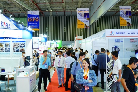 越南河内贸易展览会展会现场图片
