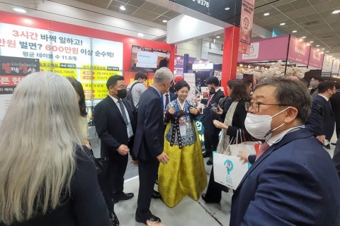 韩国首尔连锁加盟展览会展会现场图片